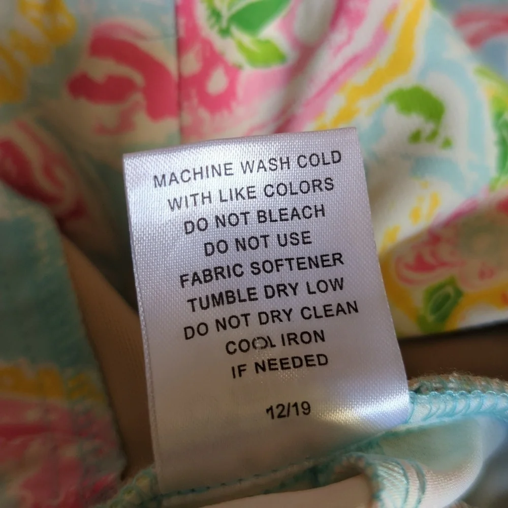 Ikbul UPF 50+ Sharon Seafoam Paisley Floral Golf Outdoors Ankle Pants NWT 4 - Picture 10 of 16